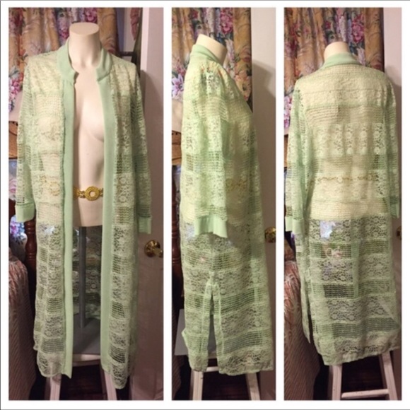 unknown Other - NWOT Cruise Wear Mint Green Cover-up Duster 🎉HP🎉
